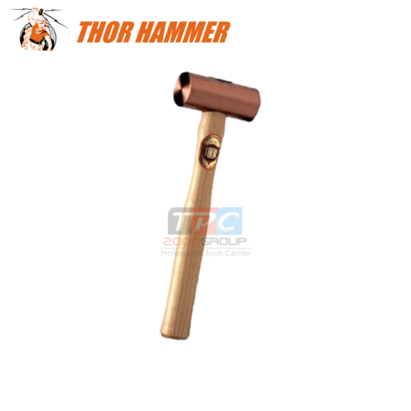 ค้อนทองแดงล้วน ด้ามไม้ THOR HAMMER