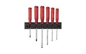 PBswiss-tools-thailand 171 PB 244 ชุดไขควงปากแบนและปากแฉก 6 ตัว/ชุด พร้อมที่ติดผนัง