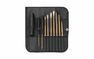 PBswiss-tools-thailand 153 ชุดไขควงสลับด้ามแกนสีทอง พร้อมซองหนัง
