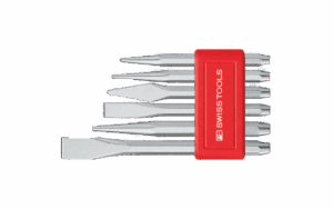 PBswiss-tools-thailand 192 PB 850.BL ชุดเหล็กสกัด, เหล็กส่งปลายเรียว และเหล็กตอกนำศูนย์ 6 ตัว/ชุด