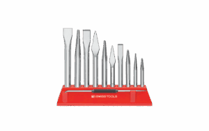PBswiss-tools-thailand 193 ชุดสกัด, เหล็กตอกนำศูนย์ และเหล็กขีดร่างแบบ พร้อมแท่นวาง