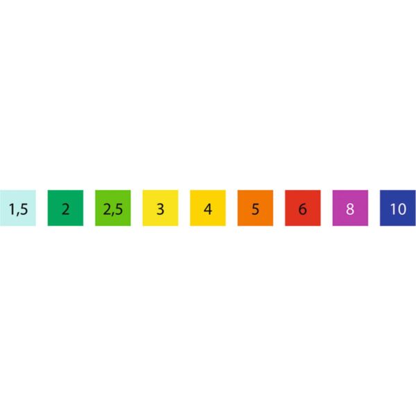 PB 212.LH-10 RB ชุดประแจแอลหกเหลี่ยมหัวบอลแบบยาว สีรุ้ง 9 ตัว ขนาด 1.5-10 มม. - Image 4