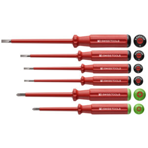 PBswiss-tools-thailand 170 PB 5543 ชุดไขควงหุ้มฉนวน VDE ปากแบน-PZ (6 ตัว/ชุด)