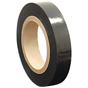 Low Tack Black Polythene Tape - 25mm x 100m