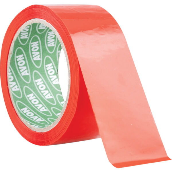 Red Polypropylene Sealing Tape - 48mm x 66m