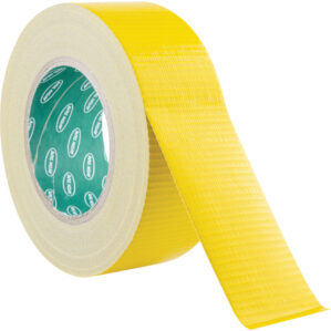 Yellow Polyethylene Cloth Tape - 50mm x 50m