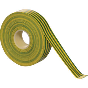 Green & Yellow PVC Insulation Tape - 19mm x 33m