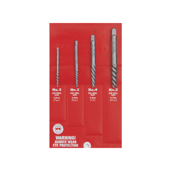 4 Piece Screw Extractor Set