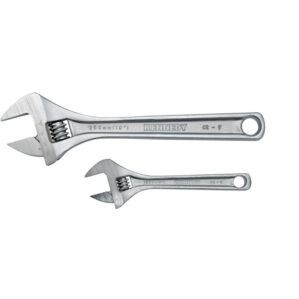 Adjustable Spanner Set, Steel, Set Of 2