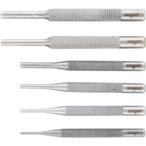 Steel, Punch Set, Point 4.8mm/4mm/5.5mm/6.4mm, 100mm