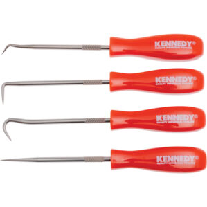 Pick & Hook Set, 120 - 130mm, With 45ยฐ Hook Pick/90ยฐ Hook Pick/Full Hook Pick/Straight Pick, Handle Square
