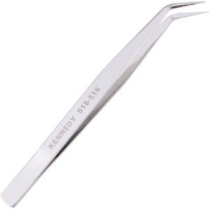 145mm, Bent Nose, Tweezers, Stainless Steel