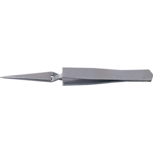 115mm, Sharp Nose Cross Pattern, Tweezers, Stainless Steel
