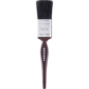 1.5in., Flat, Natural Bristle, Paint Brush, Handle Plastic