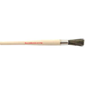 4/32in., Round, Natural Bristle, Sash Brush, Handle Wood