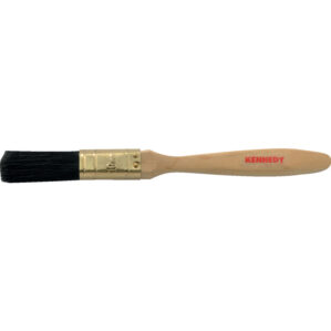 3/4in., Flat, Natural Bristle, Angle Brush, Handle Wood