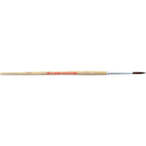 3/32in., Point, Bristle Hair, Pencil Brush, Handle Wood