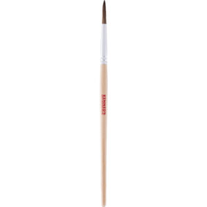 5/32in., Point, Bristle Hair, Pencil Brush, Handle Wood