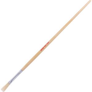 8in., Flat, Natural Bristle, Angle Brush, Handle Wood