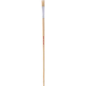 12in., Flat, Natural Bristle, Angle Brush, Handle Wood
