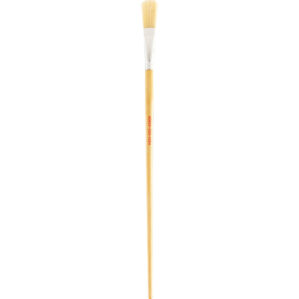 16in., Flat, Natural Bristle, Angle Brush, Handle Wood