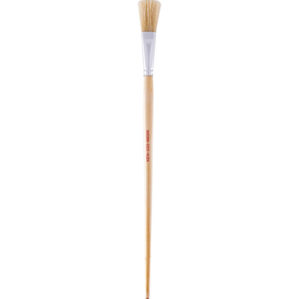 20in., Flat, Natural Bristle, Angle Brush, Handle Wood