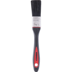 1in., Flat, Synthetic Bristle, Angle Brush, Handle Rubber