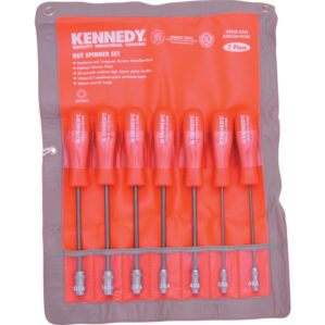 5569520K, 0, 1, 2, 3, 4, 5 and 6BA, Nut Spinner Set, Handle Plastic, 230mm