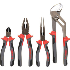 Pro-Torq 4 Piece Pliers Set, Non-slip Comfort Grip Handles