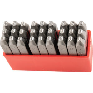 3.0mm, A to Z, Positive Indent, Hand Stamp