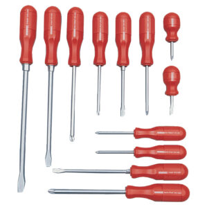 Hi-Grip, Flared/Phillips/Pozi, Screwdriver Set, Set of 12