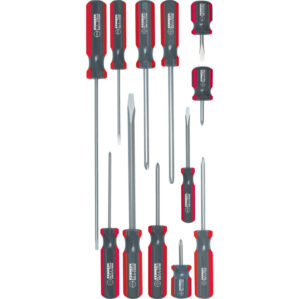 Flared/Parallel/Phillips, Screwdriver Set, Set of 12