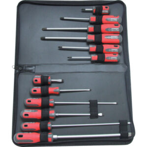 Pro-Torq, Flared/Parallel/Phillips/Pozi, Screwdriver Set, Set of 12