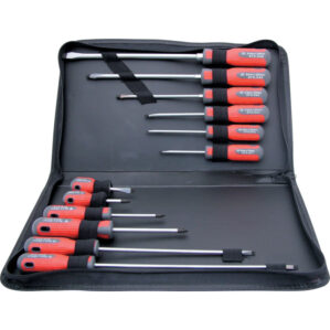 Pro-Torq, Flared/Parallel/Phillips, Screwdriver Set, Set of 12