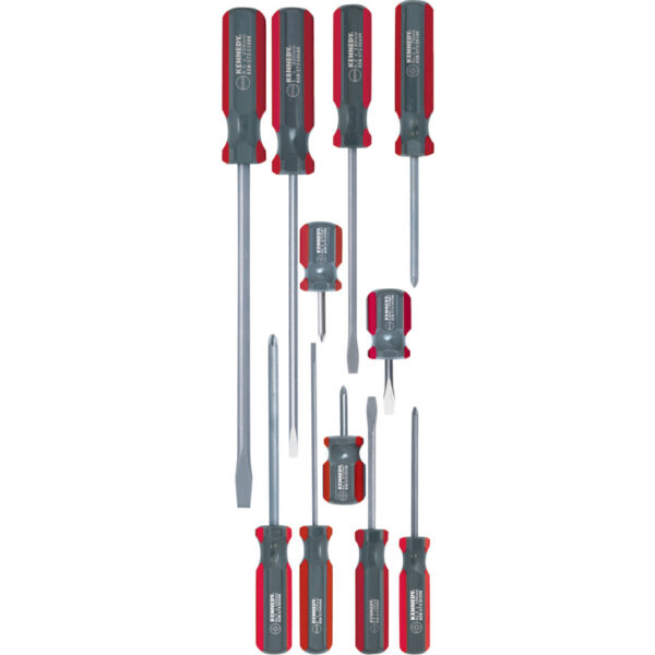 Flared/Parallel/Pozi, Screwdriver Set, Set of 11