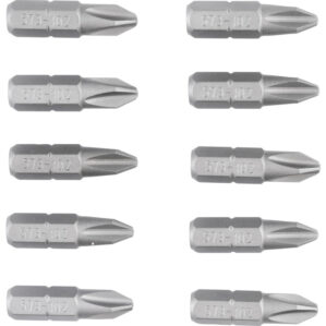 Screwdriver Bit, PH2, Phillips, 1/4" Hex