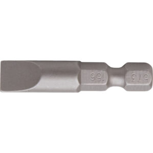 Screwdriver Bit, 8mm, Slotted, 1/4" Hex