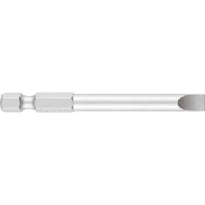 Screwdriver Bit, 6mm, Slotted, 1/4" Hex