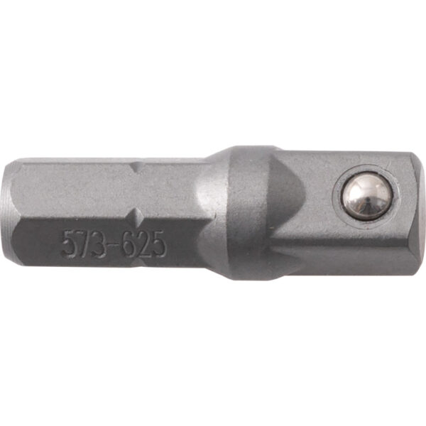 หัวต่อแปลง Hex. Drive 1/4" เป็น SQ. 1/4" ยาว 50 mm.(เดือยตัวผู้)
1/4" HEX TO 1/4" SQ DR SOCKETADAPTOR x 50mm