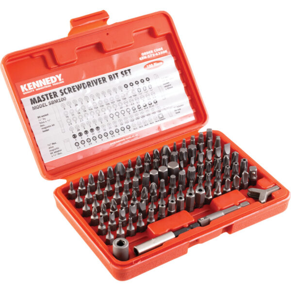 100 Piece Spanner/Tamperproof Torx/Torq Set Screwdriver Bit Set