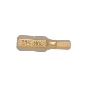 Screwdriver Bit, 4mm, Hex, 1/4" Hex