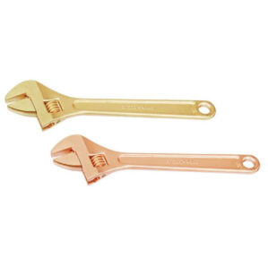Single End, Non-Sparking Adjustable Spanner, 375mm, Metric