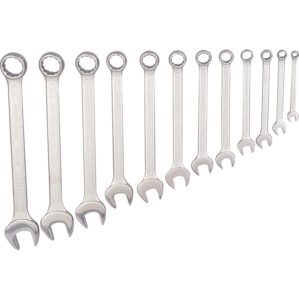 Imperial, Combination Spanner Set, 1/4 - 1in., Set of 12, Chrome Vanadium Steel