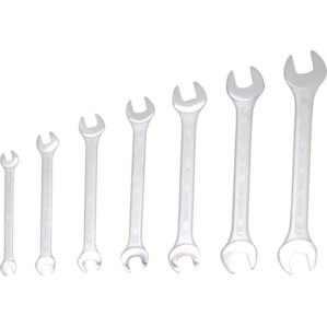 Metric, Open Ended Spanner Set, 6 - 19mm, Set of 7, Chrome Vanadium Steel