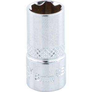 8mm, Metric, KenGrip Socket, 1/4in. Drive, 6 Point