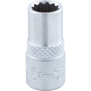 7mm, Metric, Bi-Hexagon Socket, 1/4in. Drive, 12 Point