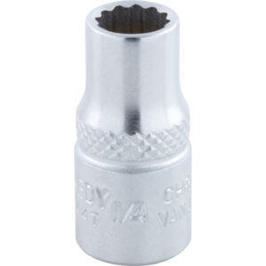 1/4in. Drive, Imperial, Bi-Hexagon Socket, 1/4in. Drive, 12 Point