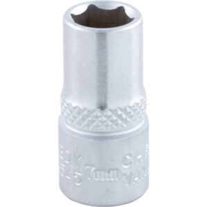 7mm, Metric, Hexagon Socket, 1/4in. Drive, 6 Point