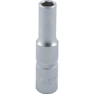 6mm, Metric, Hexagon Socket, 1/4in. Drive, 6 Point