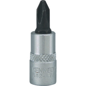 No.4, Metric, Screwdriver Bit Socket, 1/4in. Drive